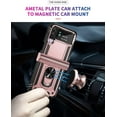thumbnail image 4 of for Samsung Galaxy Z Flip 4 Case, Galaxy Z Flip 3 Case with Hinge Protection and 360°Rotate Ring Magnetic Kickstand Heavy Duty Protective Case for Samsung Galaxy Z Flip 3/4 Phone (Rose Gold), 4 of 15