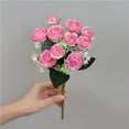 thumbnail image 4 of 1PCS Realistic Flower Bouquet - Lifesize Floral Arrangements with Long Stems - Artificial Peonies & Hydrangeas for Wedding, Living Room & Table Decor, 4 of 5