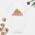 thumbnail image 4 of Homeslice Pizza - Funny Pizza Lover Outfit - Cute Infant One-Piece Baby Bodysuit White-style-1 12months, 4 of 7