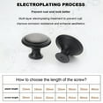 thumbnail image 3 of 40 Pcs Boutons d'Armoire de Cuisine Poignées Rondes pour Armoire Poignée Champignon Boutons d'Armoire de Salle de Bain Boutons de Commode avec Vis Quincaillerie Parfaite pour Armoire de Cuisine, 3 of 6