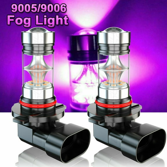 2pcs Pink Purple 9005 9145 LED Fog Light Bulbs Kit Plug&Play For Toyota Sequoia 01-07