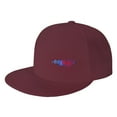 thumbnail image 1 of DouZhe Casquette à Visière Plate Snapback, Imprimés Aigle Américain Ajustable Rouge Casquette de Baseball Adulte, 1 of 6