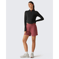 thumbnail image 7 of G4Free Lightbreeze Women's UPF 50+ Sun Shirts Long Sleeve Crop Workout Tops Thumbholes Mock Neck Quater Zip Tees Running, 7 of 7