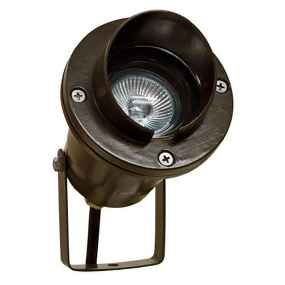 Dabmar Lighting LV109-BZ Cast Aluminum Directional Spot Light with Hood- Bronze