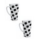 thumbnail image 1 of Duo de tazas de cerámica 502 ml diseño cute de gato negro, 1 of 7