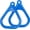 Blue, variant on Swing Set Stuff Inc. Plastic Trapeze Ring Pair (Green)