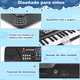 thumbnail image 4 of Teclado Para Niños Con Micrófono, Teclado De Piano Portátil Negro, 4 of 7