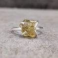thumbnail image 3 of Natural Citrine Ring, Rough Citrine Gemstone Ring, November Birthstone, Prong Band, 925 Sterling Silver, Womens Ring, Christmas, Thanksgiving, Handmade, Statement Jewelry, Rough Gemstone Jewelry, 3 of 6