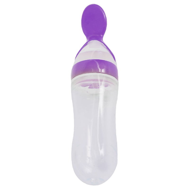 baby squeeze feeding spoon