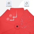 thumbnail image 5 of MASTERCANOPY 9ft Patio Market Umbrella with Valance, Tilt and Crank, Red, 5 of 6