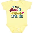 thumbnail image 3 of Inktastic My Aunt and Uncle Love Me with Hearts Boys or Girls Baby Bodysuit, 3 of 5