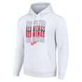 thumbnail image 2 of Men's Starter White Detroit Red Wings Four Team Name Logo Fleece Pullover Hoodie, 2 of 3