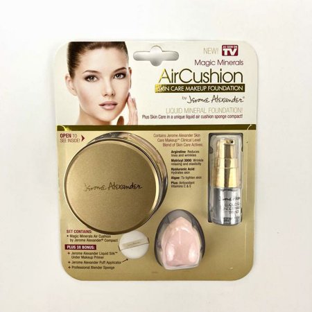 Jerome Alexander Magic Mineral AirCushion Liquid Mineral Foundation with Primer and Blender Sponge