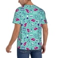 thumbnail image 2 of Lsque Cultured Meat Science Pattern Mens Polo Golf Shirts Funny Graphics Shorts Sleeve Button Shirts Baseball T-shirt-3X-Large, 2 of 7