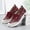 Red, variant on Women's Woven Orthopedic Breathable Soft Shoes,Slip-on Comfortwear Lightweight Anti-Skid Sneakers, Slip on Sneakers Wide Width