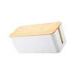 thumbnail image 2 of Stylish Home Office Power Strips Wire Hider Protector Cover Dustproof Box Cable Management Box White L, 2 of 9