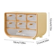 thumbnail image 3 of Organizador de Escritorio con Múltiples Cajones Transparentes para Cosméticos, Artículos de Papelería y Pequeños Accesorios de Escritorio: Caja de Plástico Compacta para Tocador de Dormitorio U Ofici, 3 of 6