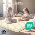 thumbnail image 4 of ODIKA 6'x9' Machine Washable Non-Slip Area Rug, Elegant Quatrefoil with Neutral Tones and Chic Design High Traffic Rug, Beige, 48443, 4 of 7