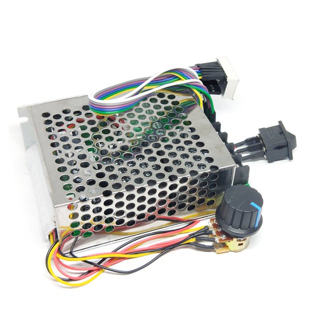 Riwesomey Regulador de Motor automático de 12V24V36V 40A CC, módulo de controlador de velocidad bloqueado estable ajustable para transformador Herramientas eléctricas