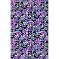 thumbnail image 3 of Challis Rayon Printed Aline, Floral Fabric, Dress Fabric, Sewing Fabric (BLACK/GREY/IVORY, ByYard), 3 of 4