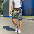 thumbnail image 6 of Haiem fishing bass Pattern Men's Pajama Short with Soft Woven Cotton Elastic Waistband Sleep Short-Large, 6 of 6