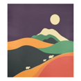 thumbnail image 6 of Yayeee Magnetic Dishwasher Cover for The Front Decoration Home Kitchen Machine Sticker Protector, Purple Mountain, 6 of 6