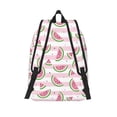 thumbnail image 2 of Picia Watermelon Printed Canvas Daypack - Stylish and Durable Vintage Compact Backpack - Class, Work, Travel, or Laptop Bookbag,Organized Compartments-Medium, 2 of 6