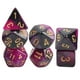 thumbnail image 1 of 7 dados poliédricos acrílicos para jugar, entretenimiento, juego de mesa familiar. Estrella Púrpura Oscuro, 1 of 8