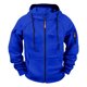thumbnail image 2 of MHFRRA Sudadera con Capucha y Cremallera, Chaqueta con Cremallera Completa, Sudadera Ligera y Suave para Uso Deportivo Informal Al Aire Libre, Ajuste Cómodo Azul, 2 of 4