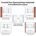 thumbnail image 6 of ANGELES HOME 92" x 32" Copper-Free Mirror Medicine Cabinet, 6 of 13