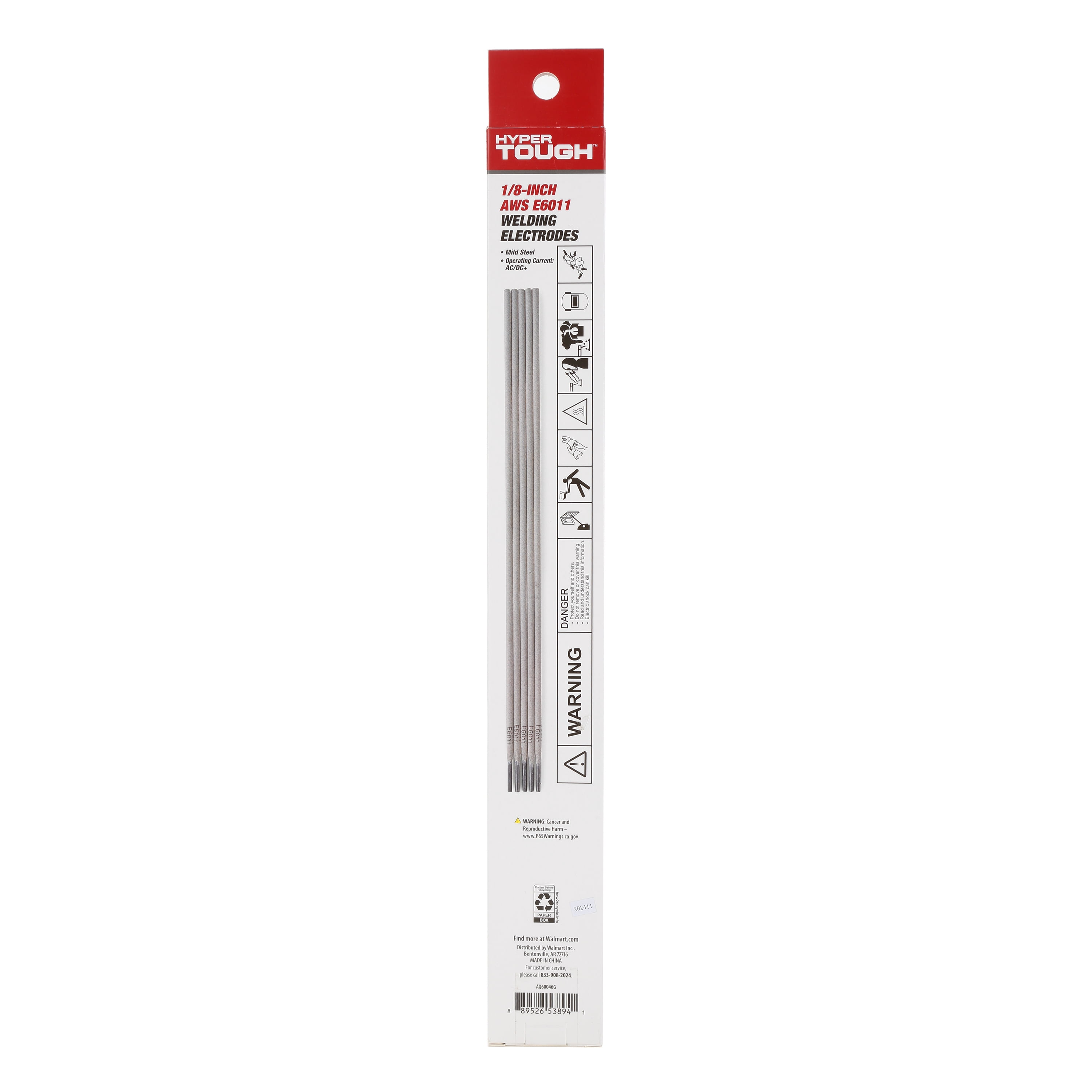 Hyper Tough 1/8 in. AWS E6011 Mild Steel Welding Electrode, 1 lb.