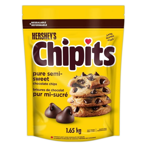 Brisures de chocolat pur mi-sucré HERSHEY'S CHIPITS 1.65kg