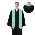 thumbnail image 4 of Haiem Blue Marble Pattern Graduation Stole 2024 | Premium Satin Sash for Graduation Ceremony, 4 of 7