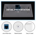 thumbnail image 2 of 2-Pack 1 Port Ethernet Wall Plate, RJ45 Cat6 Female to Female Jack Inline Coupler Face Plates, 1-Port, 2 of 8