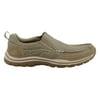 64928 Khaki Skechers Shoes Men Canvas Memory Foam Slip On Comfort Loafer Casual