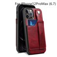thumbnail image 4 of 3-in-1 Wrist Band Card Holder Bracket Mobile Phone Case Soft Handmade PU Leather Phone Protective Cover New, 4 of 5