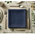 thumbnail image 2 of Vargottam Designer Cotton Twill Napkins - Set of 12, 20-Inch, Blue Solid Color, Durable & Absorbent Cloth Napkins for Dining, Parties, and Home Decor - Machine Washable, 2 of 6