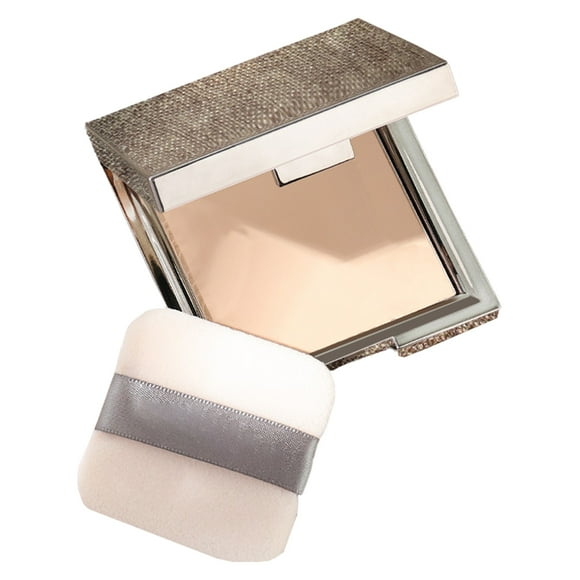 Base de maquillaje en polvo compacto mineral, control de maquillaje, fijación en polvo, cobertura ligera y transparente, resistente al agua, sin talco, para el rostro.