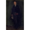 thumbnail image 3 of James Abbott McNeill Whistler 10x14 Black Modern Framed Museum Art Print Titled - Edward Guthrie Kennedy (1893-95), 3 of 5