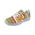 thumbnail image 3 of chaqlin Christmas Sneakers for Women Men Size 11 Gingerbread Man Lace Up Walking Shoes Breathable Mesh Low Top Running Shoes Casual Jogging Shoe with Non-slip Sole, 3 of 7