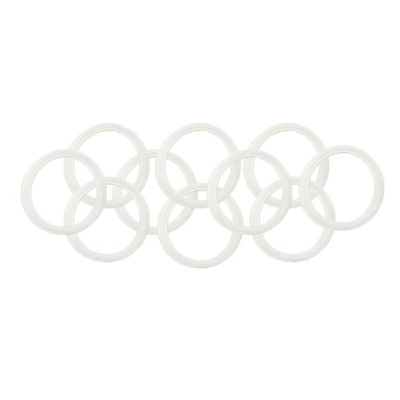 10 Pcs QiiMii White Silicon Tri clamp Gasket for Tri Clover Fittings 4"?4 INCH)