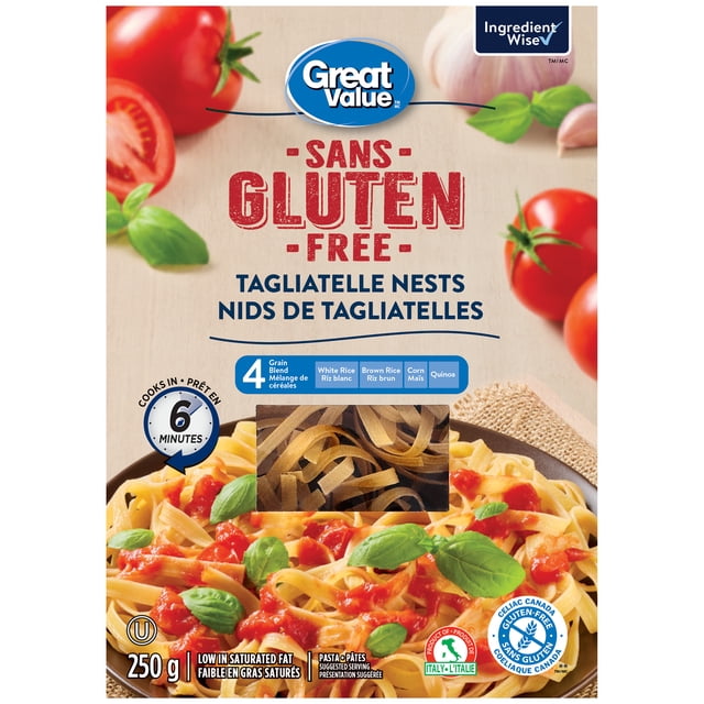 Great Value Gluten-Free Tagliatelle Nests