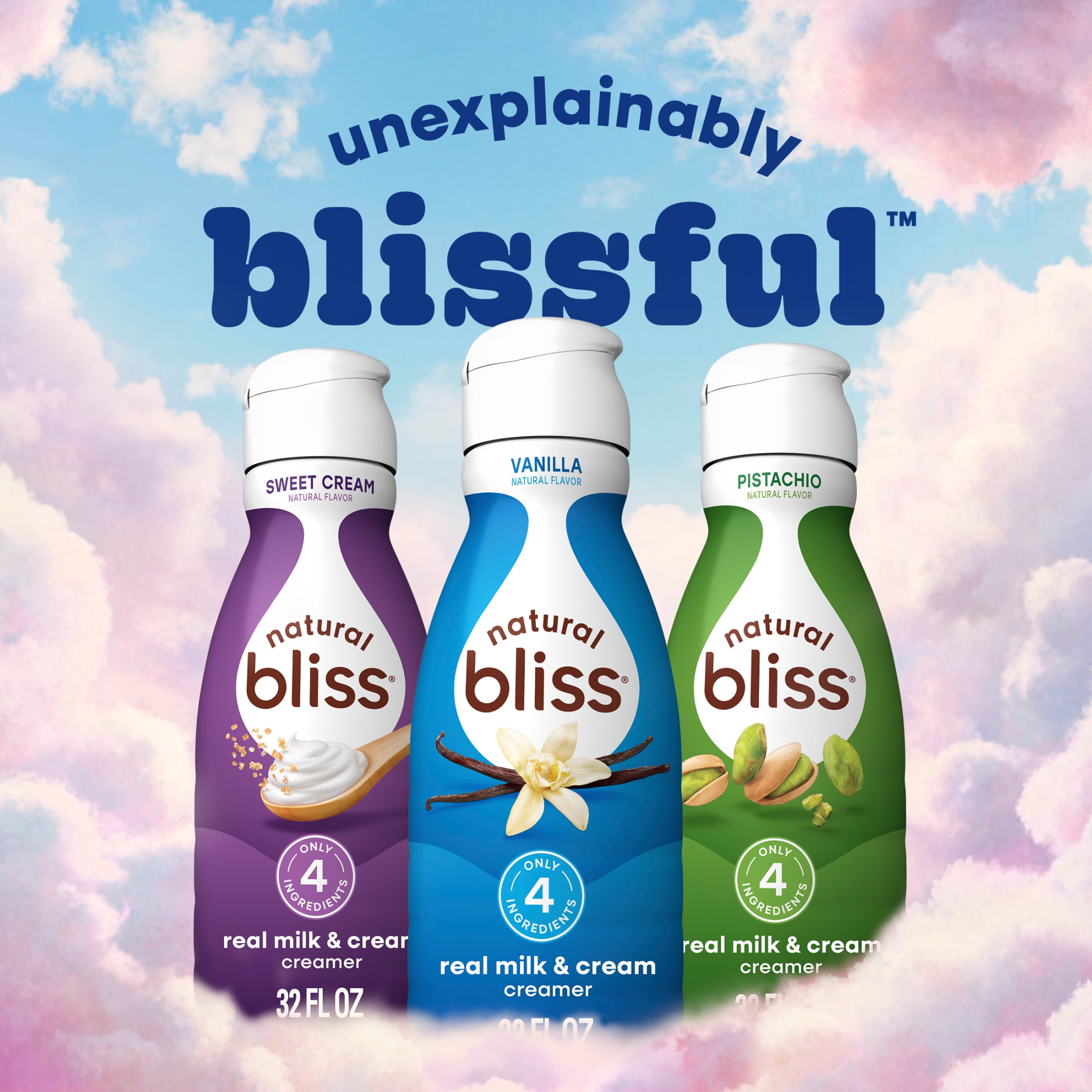 Natural Bliss Vanilla, Liquid Dairy Coffee Creamer, 32 fl oz​