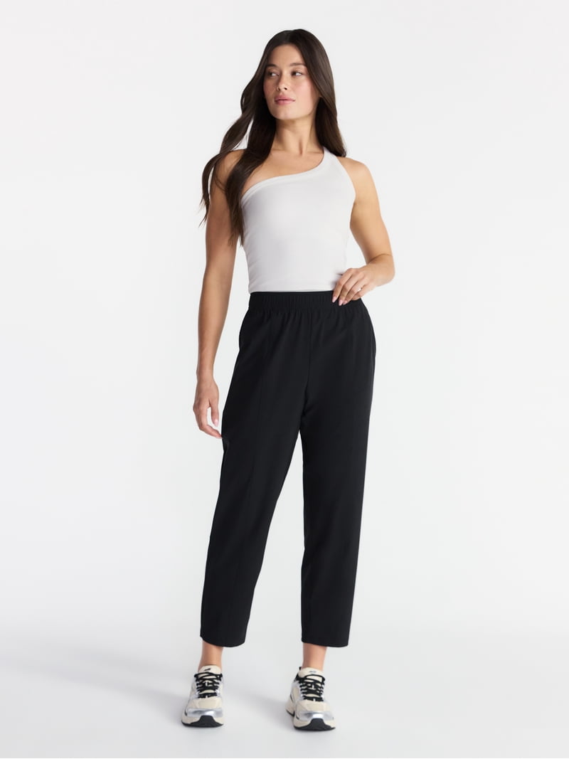 Avia Women's FeatherStretch Woven Tapered Pants, 27'' Inseam