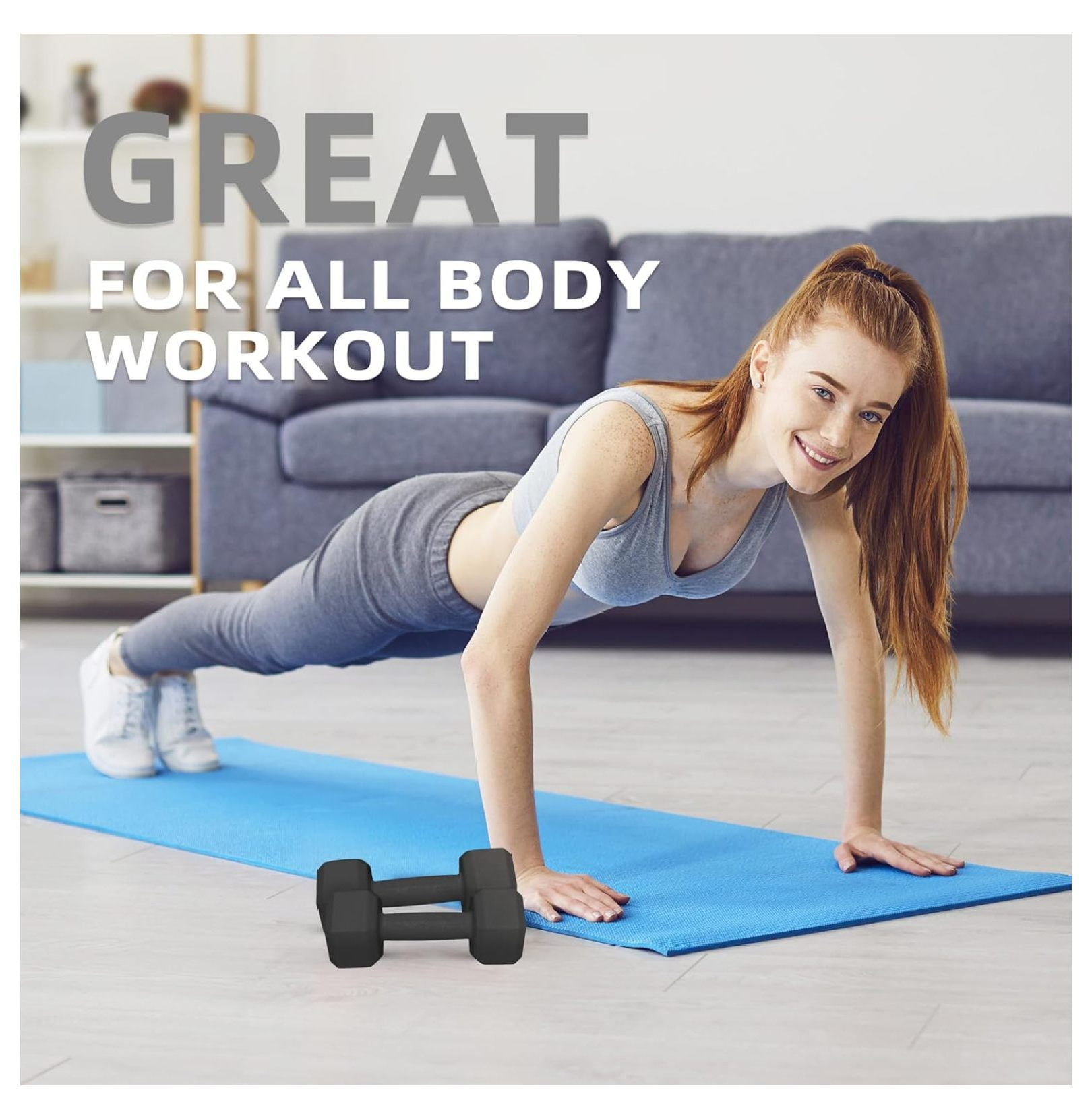 Dumbbell Hand Weight Sets 5/10/15/20/25/36lbs - 5 Colors - Exercise & Fitness Free Weights for Women & Men Home Gym Equipment Workouts Strength Training