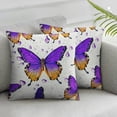 thumbnail image 3 of Butterfly Pillow Cases Cushion Covers Full Butterflies Print Throw Pillow Covers Set of 2 Soft Kids Girl Purple Butterfly Throw Pillowcases Decor Beautiful Multiple specifications&nbsp;, 3 of 7