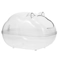 thumbnail image 1 of 1 inodoro transparente para mascotas, caja de arena para baño exterior, juguete para hámster., 1 of 4