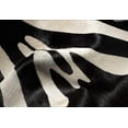thumbnail image 2 of 5" X 7" Zebra Black On Off White Cowhide Area Rug, 2 of 2