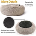 thumbnail image 2 of Cama para perros pequeños, cálida y redonda de felpa de 50 cm para perros medianos y pequeños, que mejora el sueño y mantiene el calor., 2 of 5