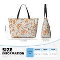 thumbnail image 4 of Xecao Retro Floral Butterfly for versatile beach bag for women includes zipper pockets and waterproof material, ideal for vacations and adventures., 4 of 7